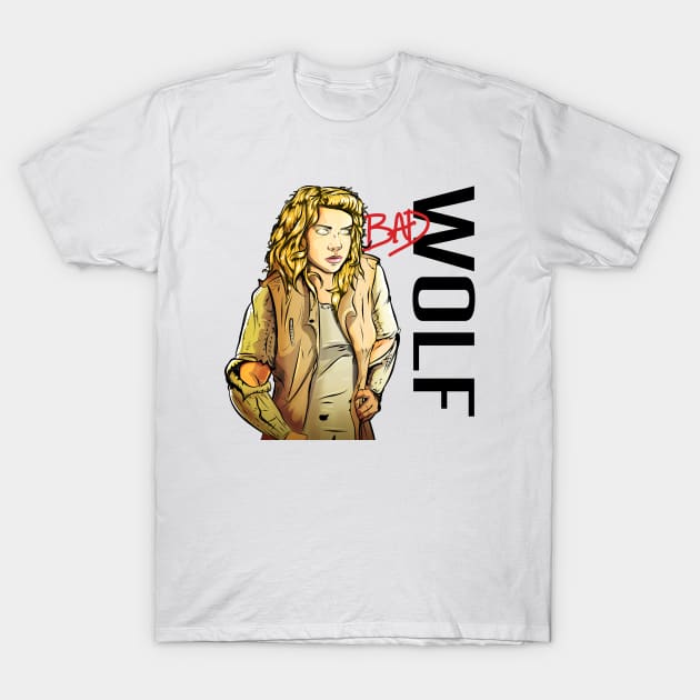 Who's Bad (Wolf)? T-Shirt by amodesigns